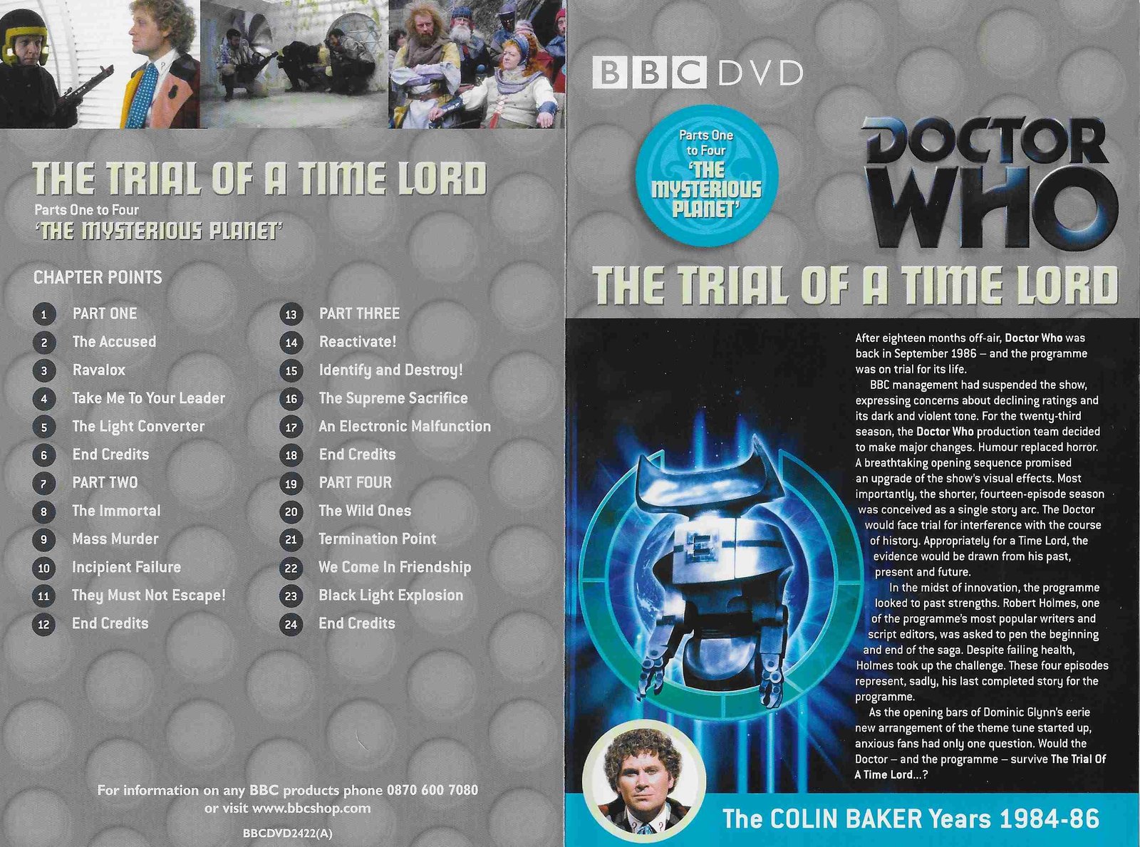 Inserts from BBCDVD 2422A